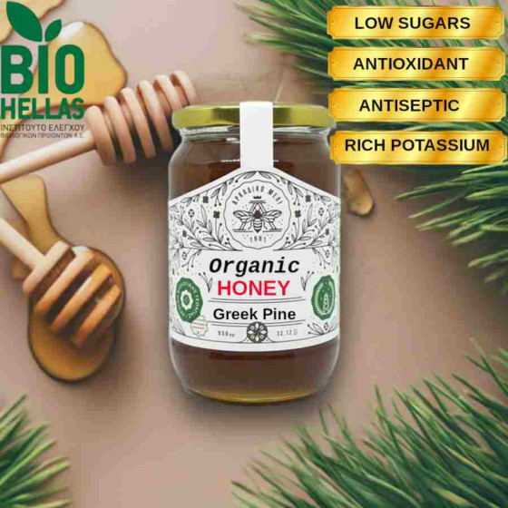 Miel de Pin Grec Bio à Acheter en Ligne | Roots & Crops