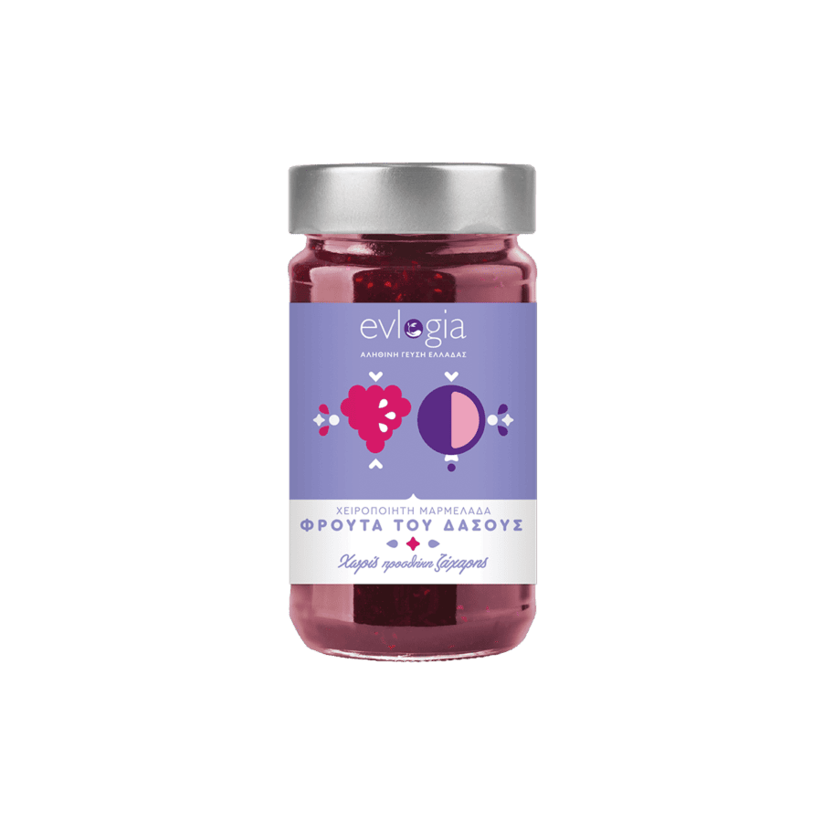 Koupit lesní ovoce džem bez cukru - Přírodní & zdravý slazený hroznovou šťávou