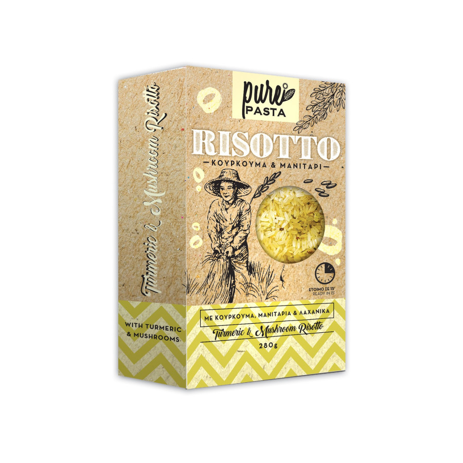 Risotto met Kurkuma & Paddenstoelen